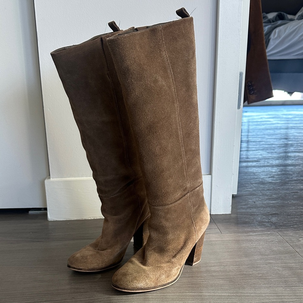 Dolce Vita Tan Suede Knee High Boots